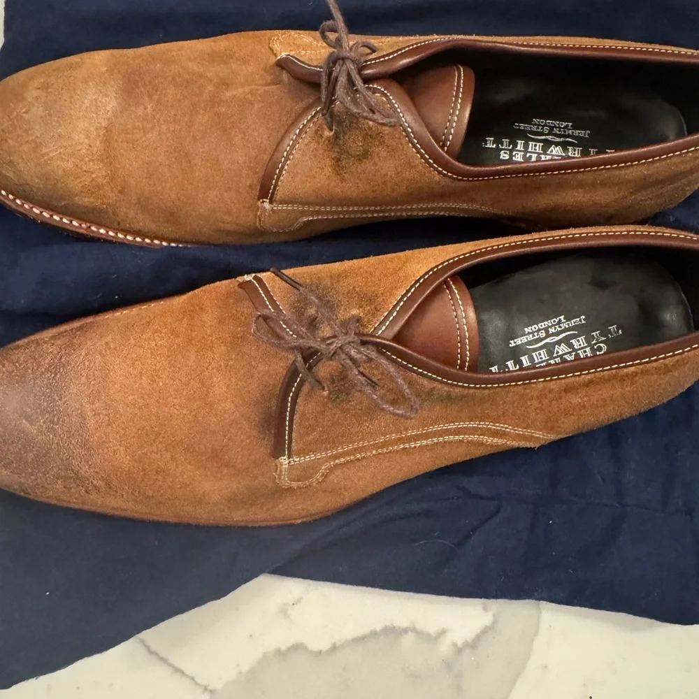 Charles Tyrwhitt Tan Suede Men's Oxfords